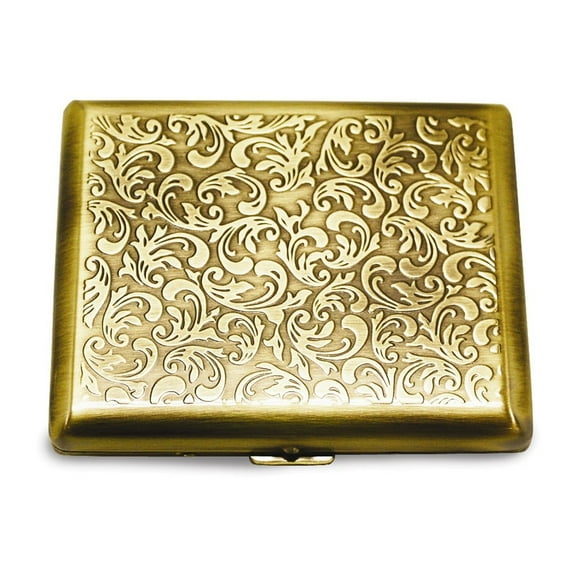 Antique Gold-tone (Holds 20) Cigarette/Card Case