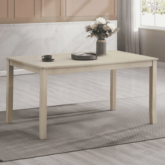 Antique Gray Finish 1pc Dining Table for Small Spaces | Contemporary Formal