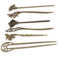 Antique Hairpin 6 Pcs Sticks for Buns Barrettes Hanfu Japanesestyle