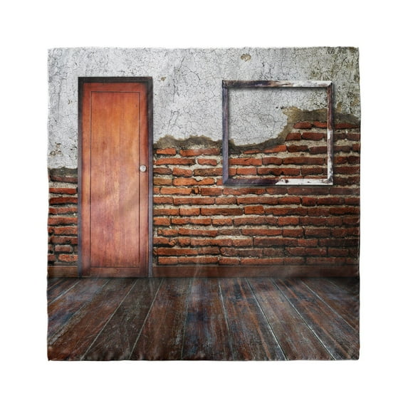 Antique Head Scarf, Frame on Old Brick Wall, Head Wrap, 3 Sizes, by Ambesonne