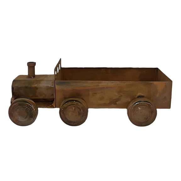 Antique Iron Steams Train Shape Flower Pots Container For Indoor Outdoor Garden Balcony Terraces Yard Decoration Small Spaces