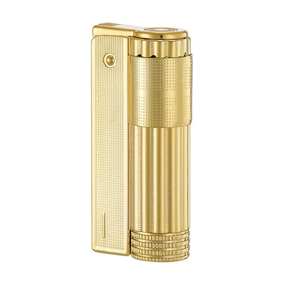 Antique Kerosene Lighter, Gaqring Personalized Vintage Metal Windproof Lighter, Classic Grinding Wheel Open Fire Refillable Lighters for Men Gifts