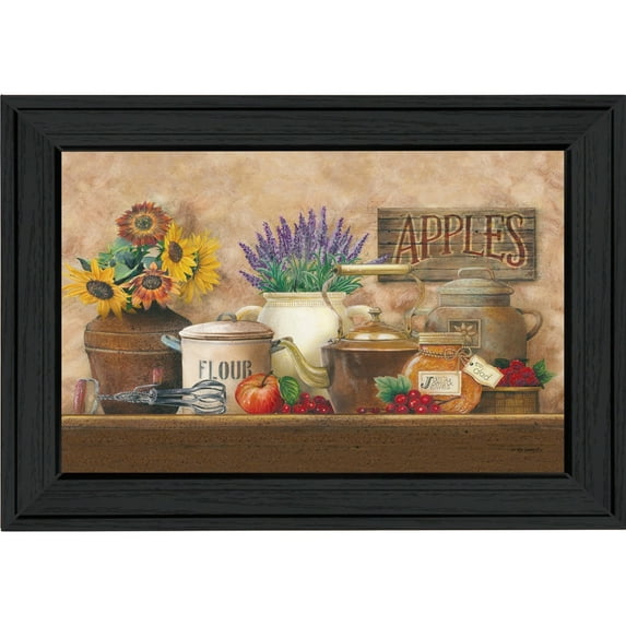 Antique Kitchen By Ed Wargo Printed Framed Wall Art Wood Multi-Color