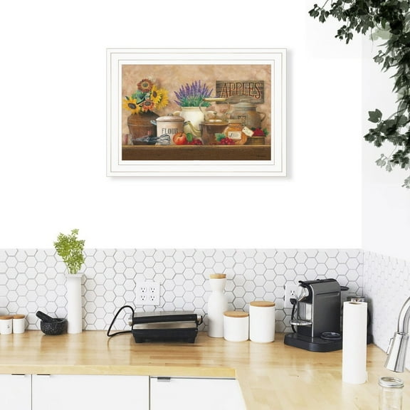 Antique Kitchen By Ed Wargo Printed Framed Wall Art Wood Multi-Color