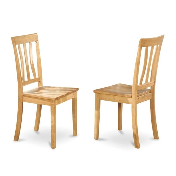Antique Kitchen Dining Chairs - Solid Wood Top, Elegant Oak Finish, Stylish Seating Option for Kitchen or Dining Area