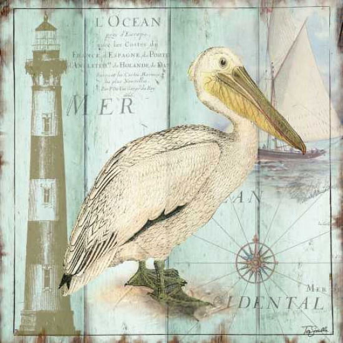 Antique La Mer V Canvas Art - Tre Sorelle Studios (24 x 24)