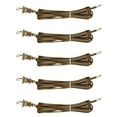 thumbnail image 1 of Antique Lamp Cord, 12 Foot Long Replacement Repair Part, 18/2 SPT-1 Wire -5 Pack, 1 of 5