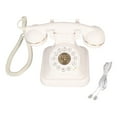 Antique Landline Phone Retro Big Button Corded Phone Vintage Decorative