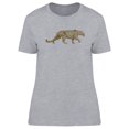 thumbnail image 1 of Antique Leopard Design T-Shirt Women -Image by Shutterstock, Female x-Large, 1 of 2