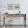 thumbnail image 1 of Antique Lintel And Spliced Column Rustic Console | Handcrafted Solid Wood Sofa Table | Distrssed Rustic Farmhouse Entryway Hall Table, 1 of 6