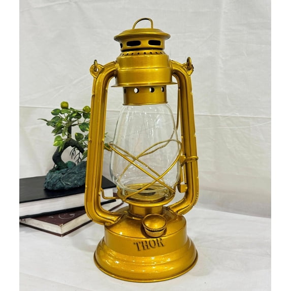 Antique Look Heritage Vintage Rustic Candle Lantern with Clear Portable ...