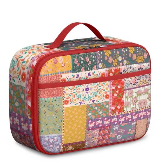 Antique Lovers Lunch Box for – Vintage Fashion Thermal Bag with Rustic Tribal Accents for Daycare & School