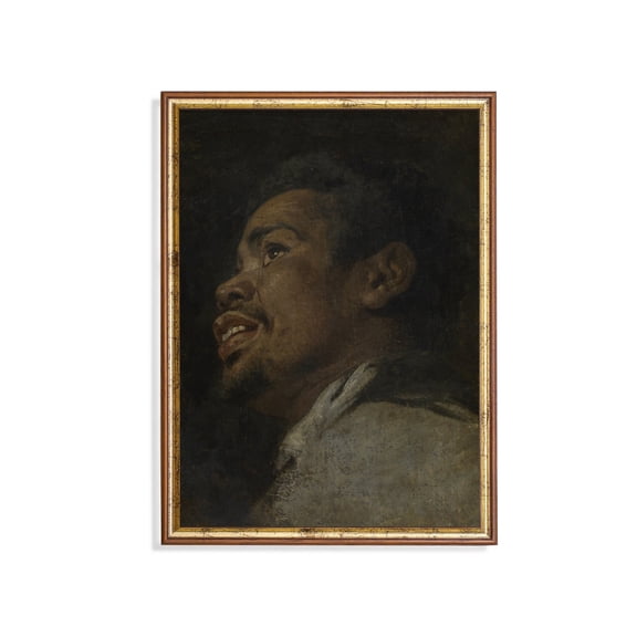 Antique Man Portrait, Moody Rustic Art Home Decor UNFRAMED Poster, Wall Art for Decor, Present, 16x24