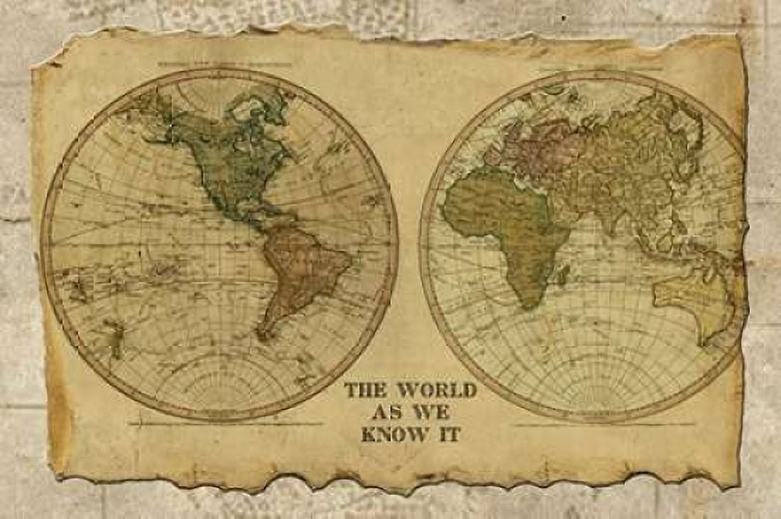Antique Map I Canvas Art - Beth Albert (12 x 18)