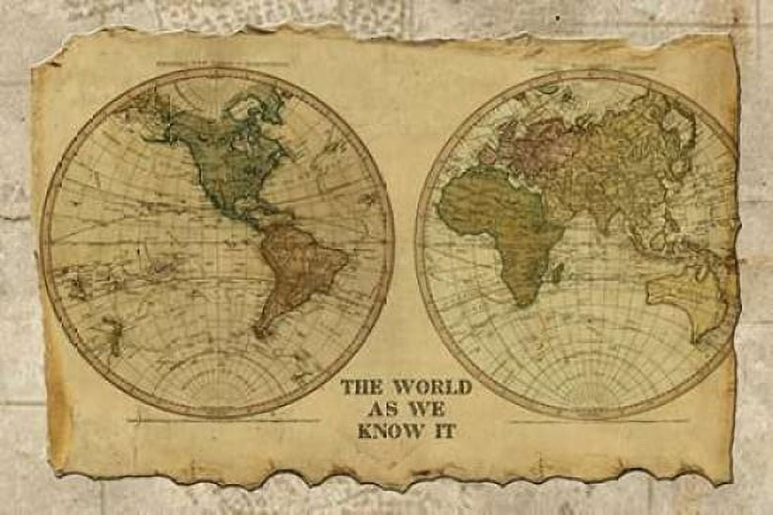 Antique Map I Canvas Art - Beth Albert (24 x 36)