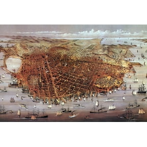 Antique Maps Mini Poster 11inx17in #2 in Mail/storage/gift tube 11x17 poster