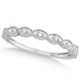 thumbnail image 1 of Antique Marquise Shape Pave Diamond Wedding Ring Palladium (0.10ct), 1 of 3
