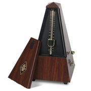 Antique Mechanical Metronome Tower Type Traditional Metronome for Piano Guitar Drums Violin Teak Color