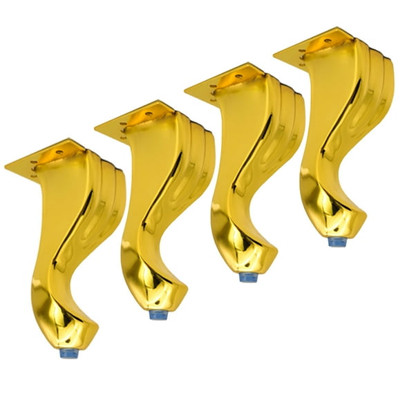 Antique Metal Furniture Legs, Set Of 4 European Style Heavy Duty Furniture Support Leg,Hardware Replacement Legs For Sofa Chair Couch Ottoman Cupboard-14.5cm-Titanium Gold