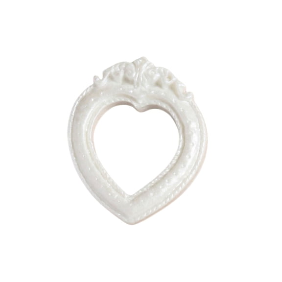 Antique Miniature Photo Frame, Sculpted Resin Picture Border, French Country Style Wall Art, Mini Desk Ornament, Shabby Chic Detailed Frame for Portraits