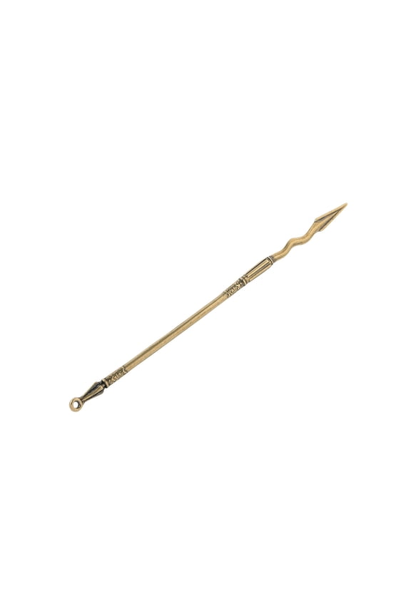 Antique Miniature Snake Spear Keychain Sturdy Coppers Metalwork Key Rings Pendant Perfect For History Buffs And Kids