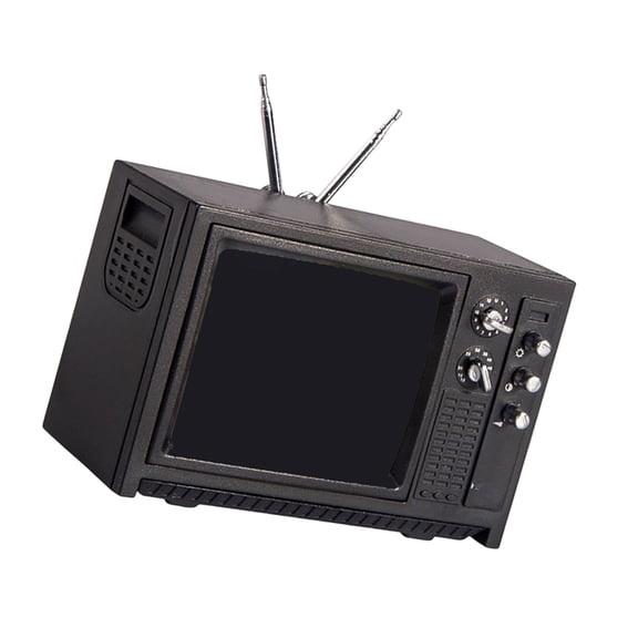 Antique Miniature Televisions Model For Doll House Scene Setting with Life Like Knobs And Screen Doll House Display Props