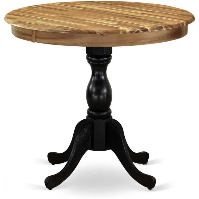 Antique Modern Kitchen Round Dining Table Top with Pedestal Base 36x36