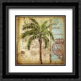 thumbnail image 1 of Antique Nautical Palms II 2x Matted 20x20 Black Ornate Framed Art Print by Tre Sorelle Studios, 1 of 2