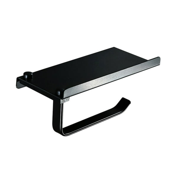 RENACLIPY Nordic Style Antique Toilet Paper Holder with Carved Pattern and Convenient Phone Shelf for Bathroom