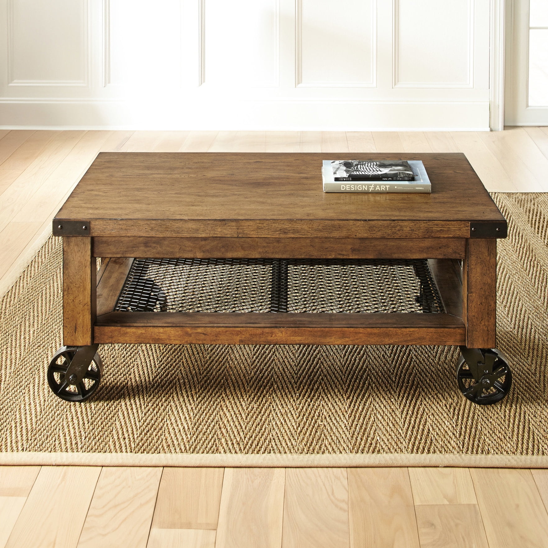 Antique Oak Finish, Hearty Leg Posts - Adds Mixed Media Charm to Any ...