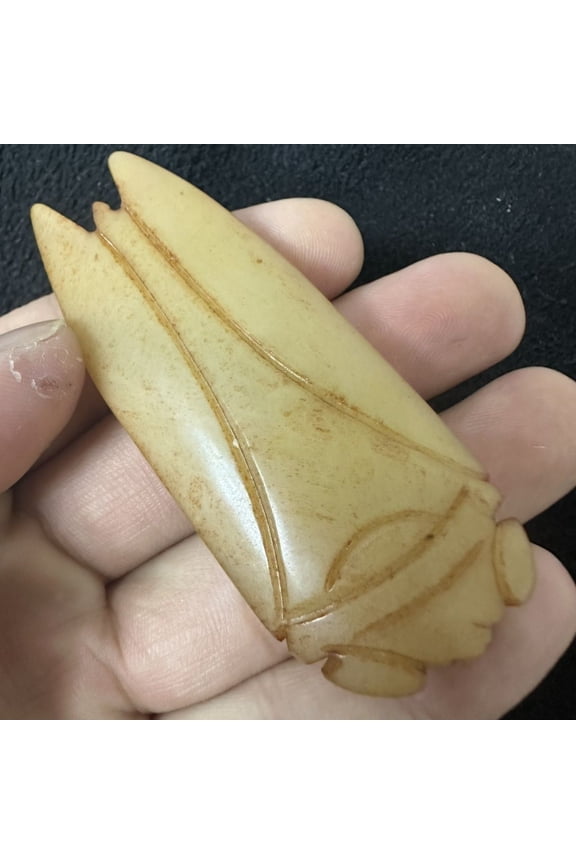 Antique Old Jade Cicada Pendant Antique Collection Antique Jade Pendant