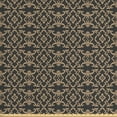 thumbnail image 1 of Ambesonne Antique Oriental Fabric by the Yard Upholstery, Damask of Flowers, 3 Yards, Tan and Dark Sepia, 1 of 4
