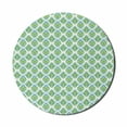 thumbnail image 1 of Antique Oriental Mouse Pad for Computers, Thais Face Floral Repetitive Pattern, Round Non-Slip Thick Rubber Modern Gaming Mousepad, 8" Round, Seafoam Dark Turquoise, by Ambesonne, 1 of 2