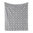 thumbnail image 1 of Antique Oriental Soft Flannel Fleece Blanket, Monochrome Round Ornaments Intricate Art Motifs Illustration, Cozy Plush for Indoor and Outdoor Use, 70" x 90", Charcoal Grey and White, by Ambesonne, 1 of 5