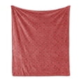 thumbnail image 1 of Antique Oriental Soft Flannel Fleece Throw Blanket, Circular Petals Floral Inspired Cheery Warm Tones, Cozy Plush for Indoor and Outdoor Use, 60" x 80", Pink Burnt Sienna, by Ambesonne, 1 of 5