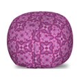 thumbnail image 1 of Antique Oriental Storage Toy Bag Chair, Mosaic Flower and Heart Forms inside Square Frames Boho Art, Stuffed Animal Organizer Washable Bag, Large Size, Dark Magenta Pale Fuchsia, by Ambesonne, 1 of 3