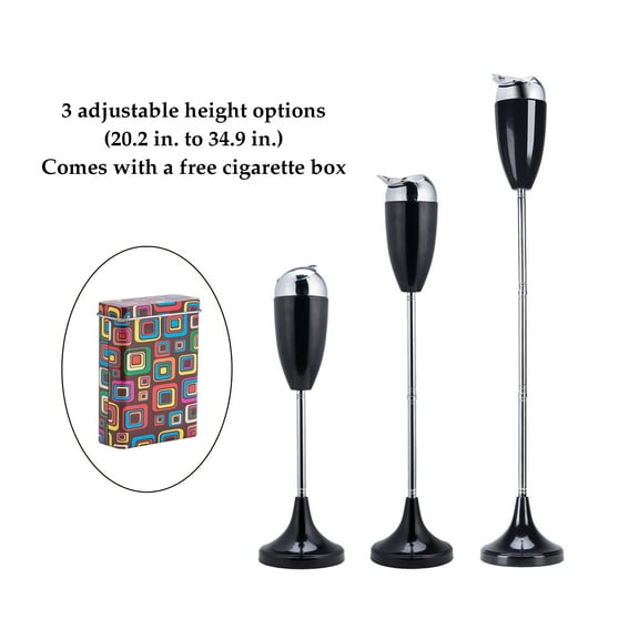 Antique Outdoor Floor Ashtray Stands Height Adjustable