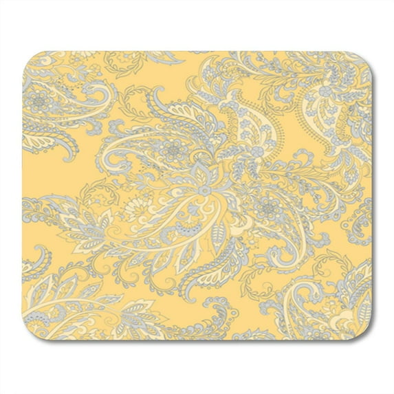 Antique Paisley Colorful Damask Batik Ethnic Floral Flower Folkloric Mousepad Mouse Pad Mouse Mat 9x10 inch