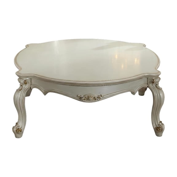 FurniFact Antique Pearl Coffee Table with Classic Design and Durable Construction