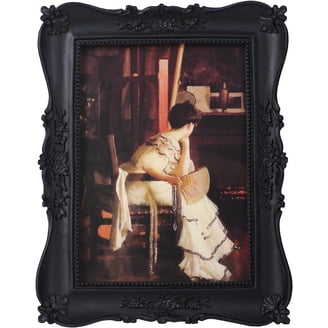 black antique photo frame