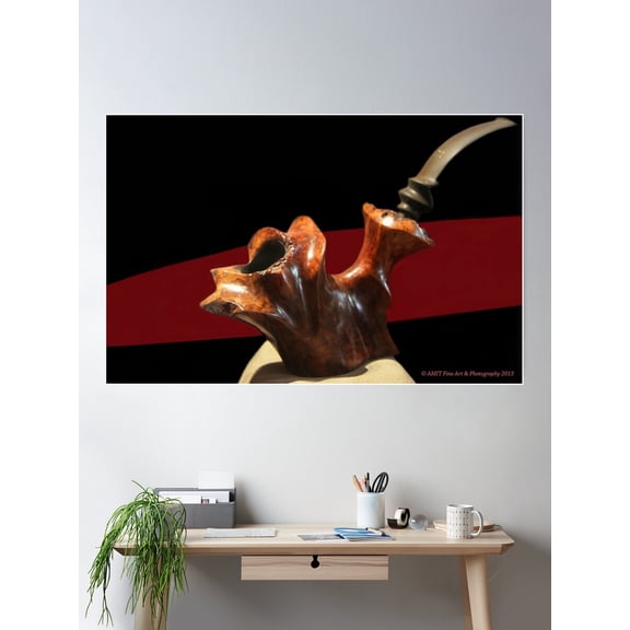 Antique Pipe Poster Wall Art, Modern Wall Decor For Living Room Bedroom, 16x24 UNFRAMED
