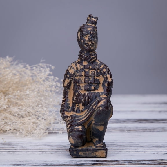 Antique Reproduction Qin Dynasty Terra cotta Warrior Collectible Statuette Small 5"