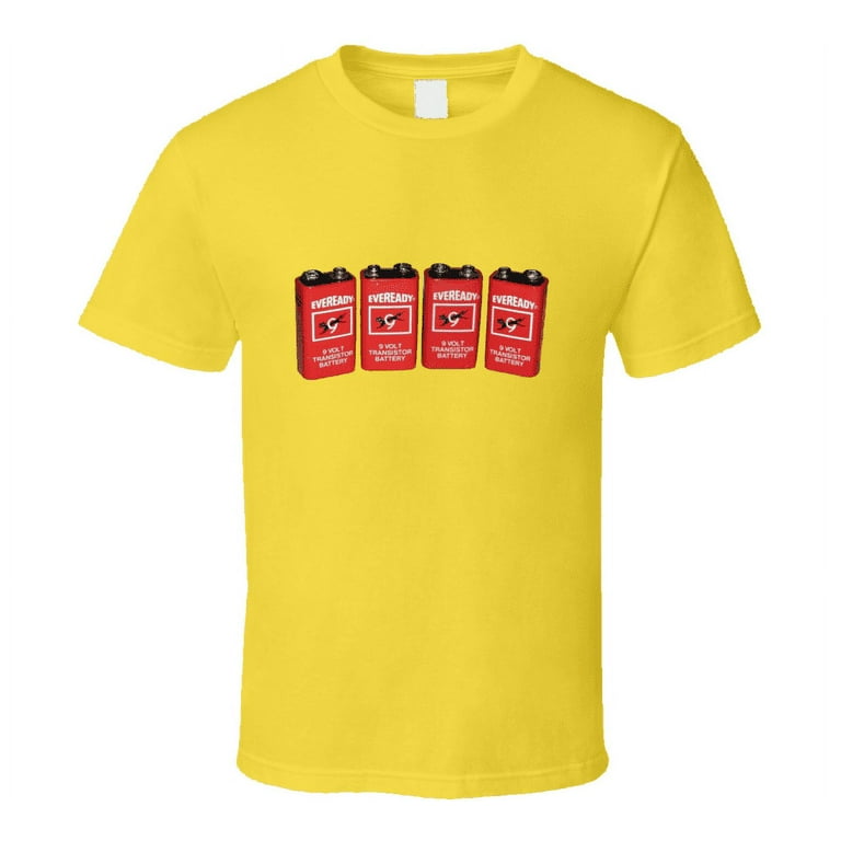 Antique Retro Vintage Old School 80 s Throwback 9 Volt Batteries T Shirt