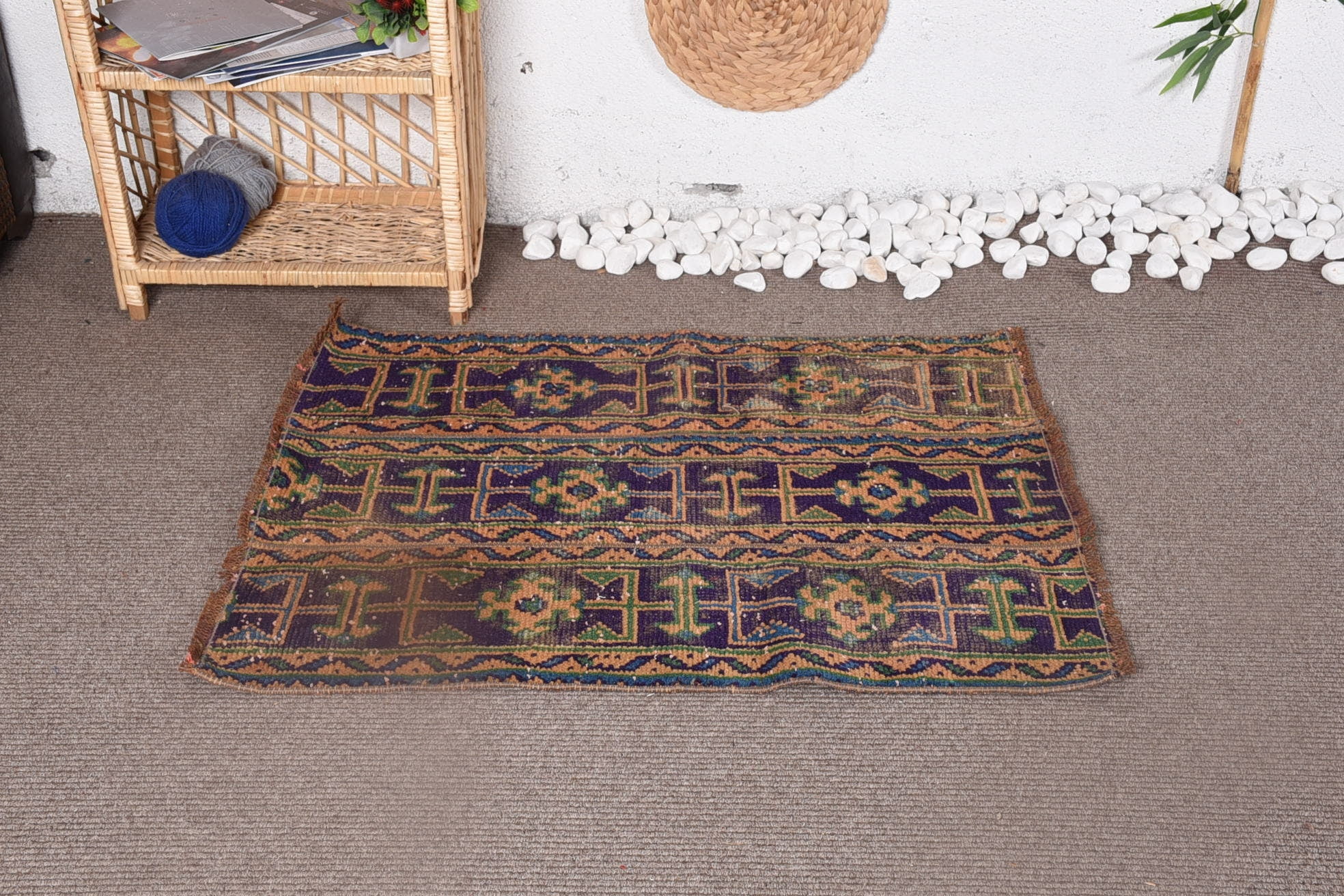 Antique Rug, 2.6x3.3 ft Small Rug, Colorful Rug, Vintage Rug, Turkish ...