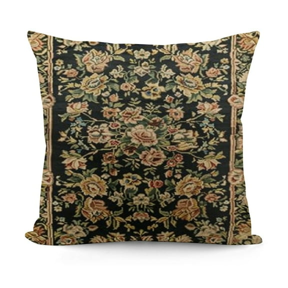 Antique Rug Decorative Pillow Covers Cozy Soft Throw Pillowcase Square Couch Cushion Cover for Home Decor Sofa Living Room Bed Car