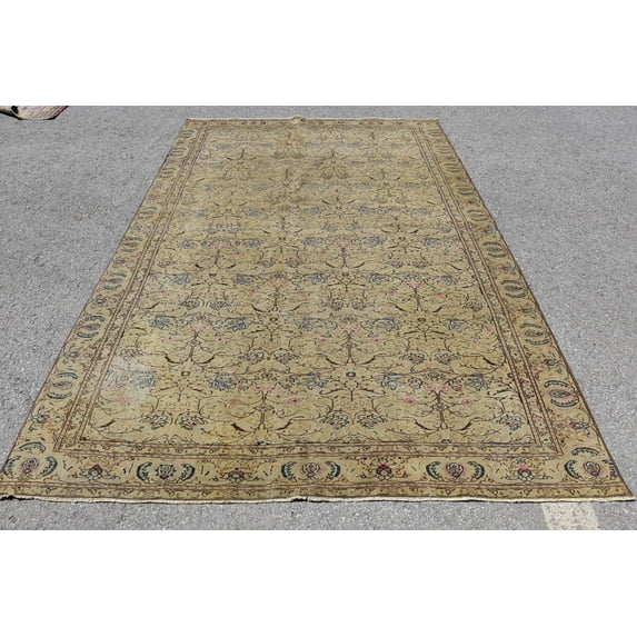 Antique Rugs, Turkish Rug, Vintage Rugs, Colorful Rugs, 5.9x9.3 ft Large Rugs