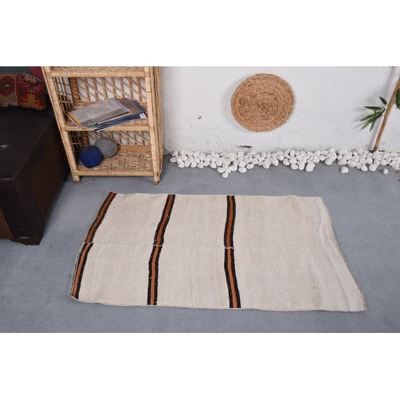 Antique Rugs, Turkish Rug, Wool Rug, 2.4x4 ft Small Rug, Vintage Rug, Art Rug