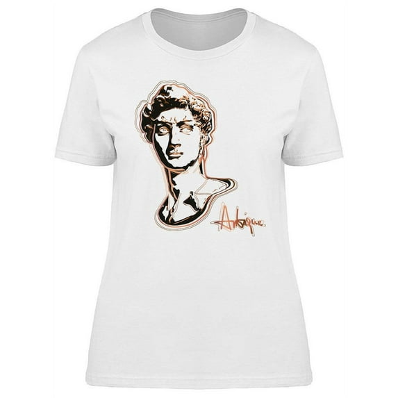 Antique Sculpture Bust T-Shirt Women -Image by Shutterstock, Female XX-Large
