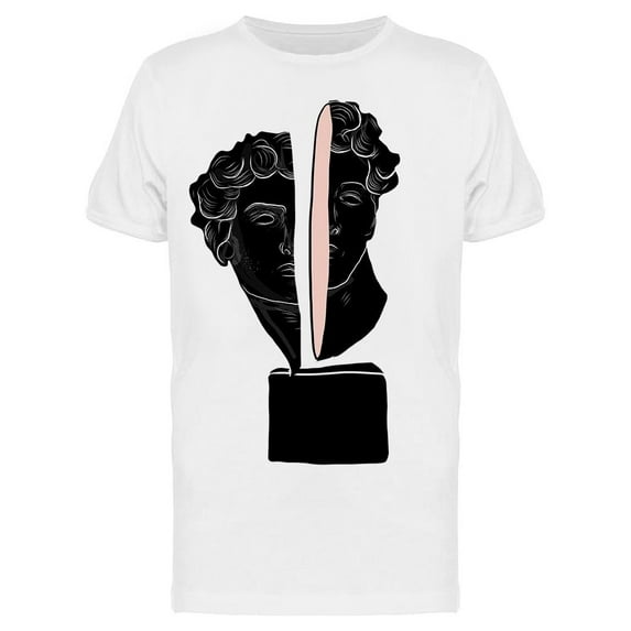 Antique Sculpture Divided T-Shirt Men -Image by Shutterstock, Male Medium