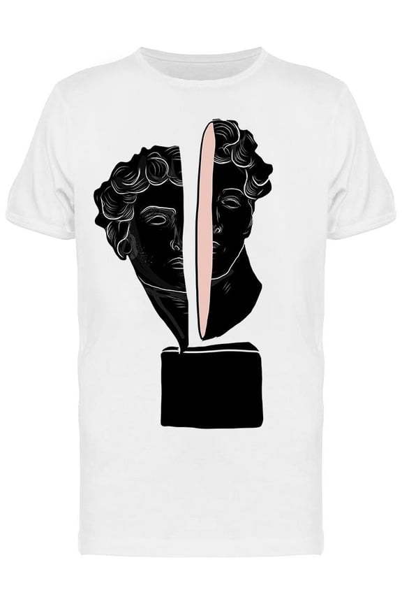 Antique Sculpture Divided T-Shirt Men -Image by Shutterstock, Male Small